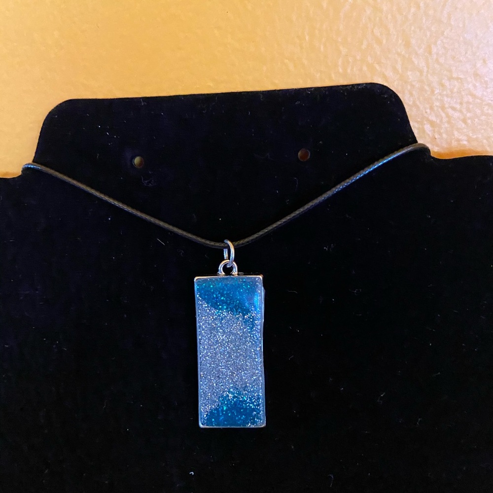 Rectangular Handmade Necklace - Picture 2 of 2